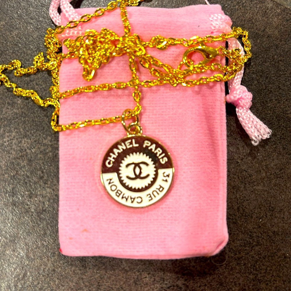 Chanel Paris charm necklace